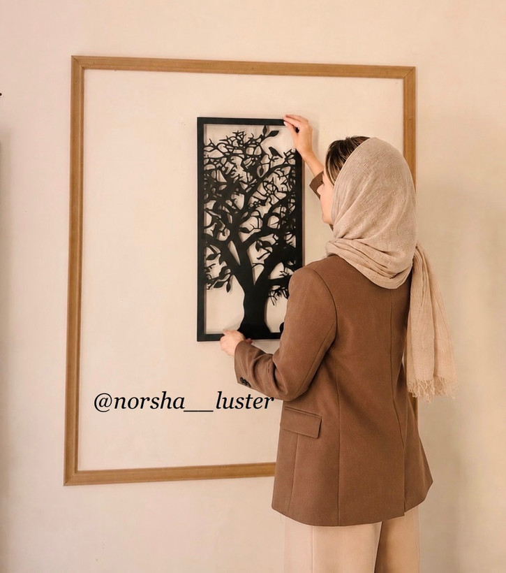 تابلو فلزی گل سهبعدی مدرن برای دکوراسیون داخلی