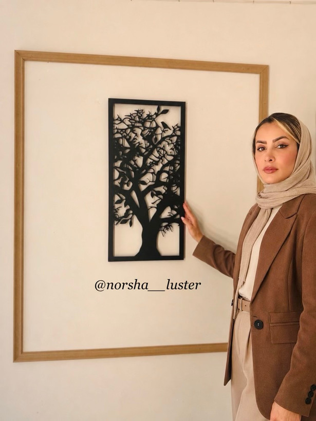 تابلو فلزی گل سهبعدی مدرن برای دکوراسیون داخلی
