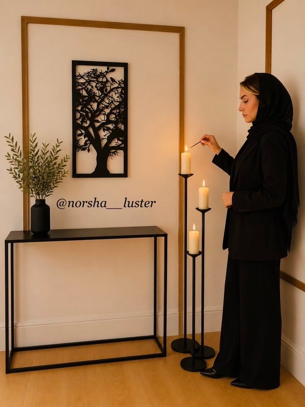 کنسول فلزی مدرن مینیمال