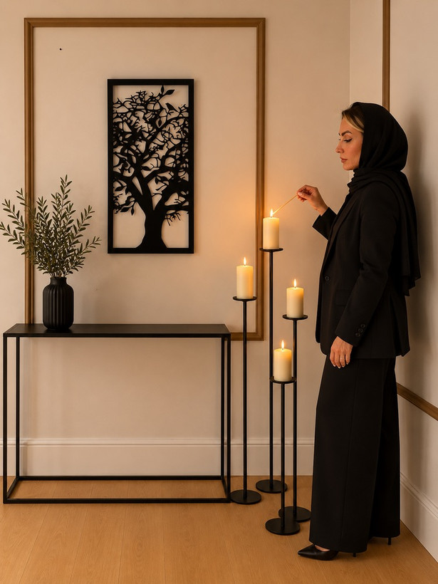 کنسول فلزی مدرن مینیمال